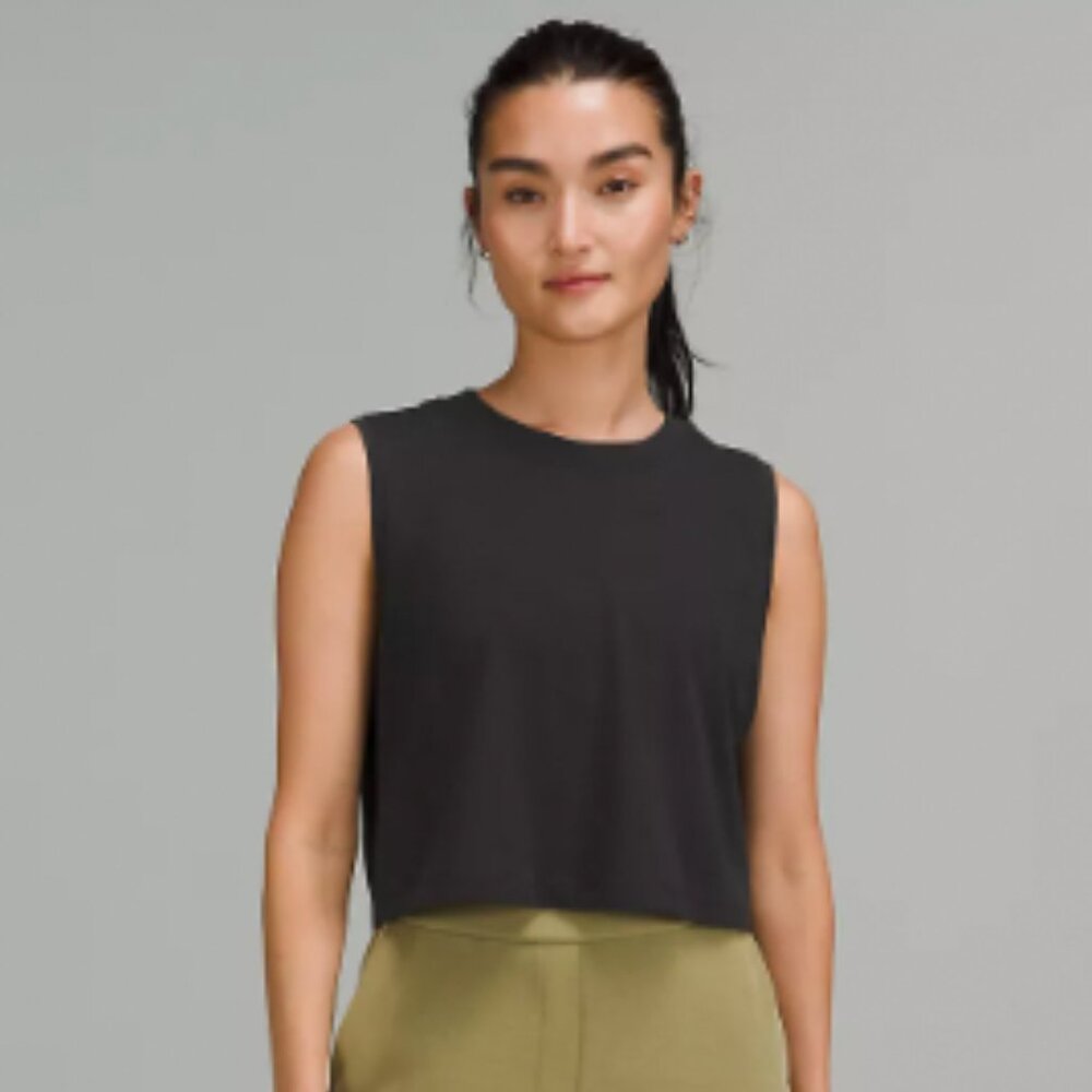 Lululemon All Yours Cropped Cotton Tank Top